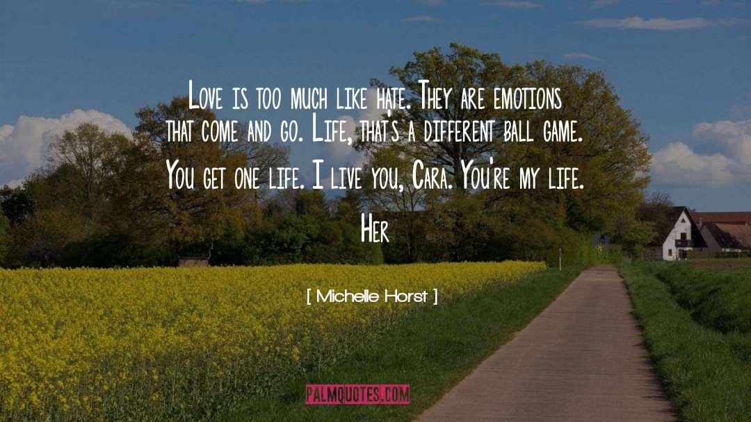 Hate Emotions quotes by Michelle Horst