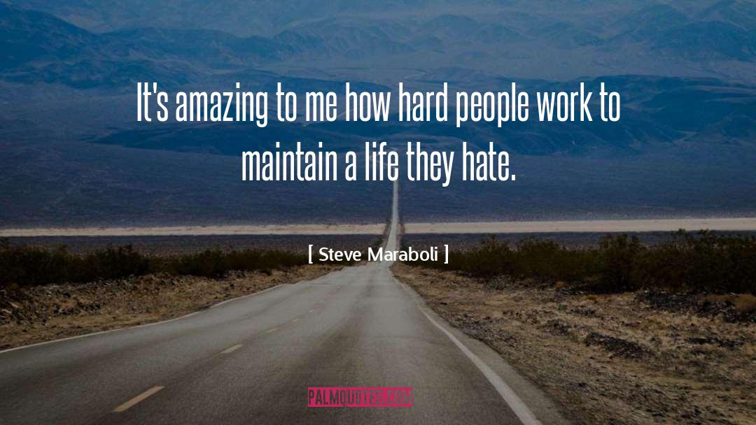 Hate Life quotes by Steve Maraboli