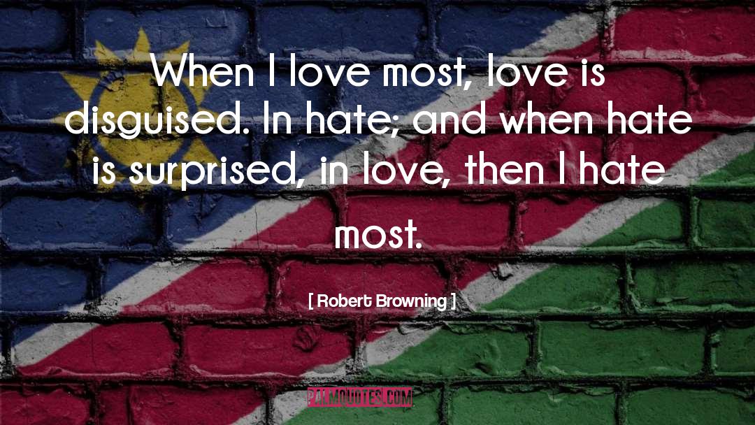 Hate Love quotes by Robert Browning