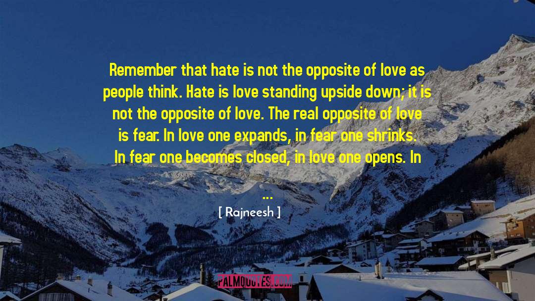 Hate Love quotes by Rajneesh