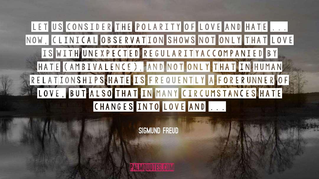 Hate Love quotes by Sigmund Freud