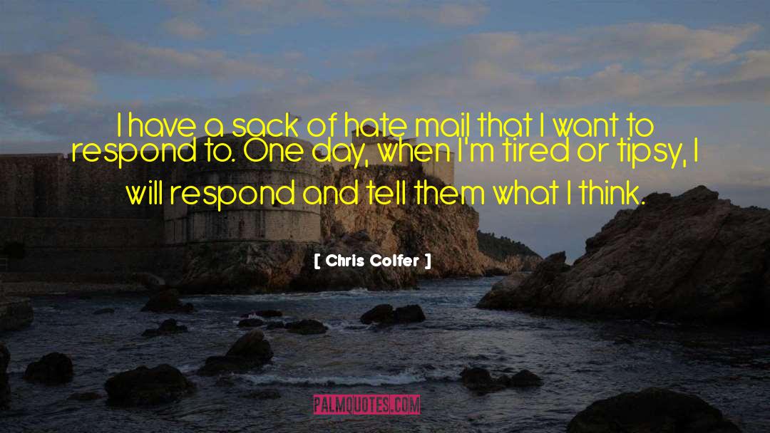 Hate Mail quotes by Chris Colfer