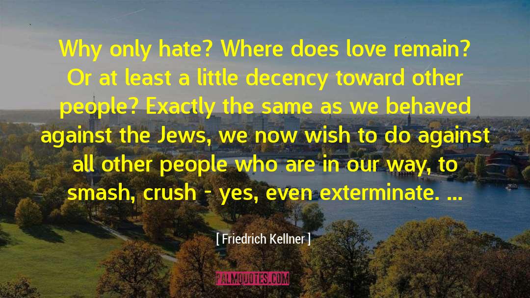 Hate People quotes by Friedrich Kellner