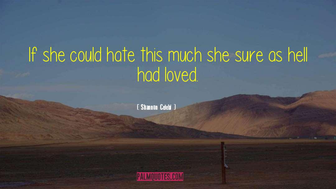 Hate To Love quotes by Shannon Celebi