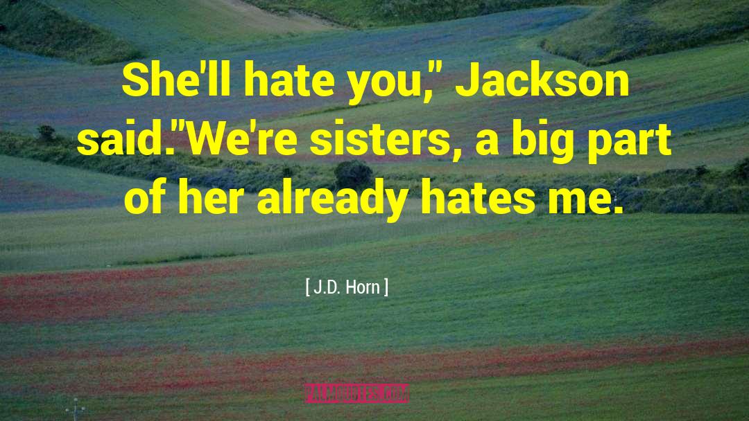Hate You quotes by J.D. Horn