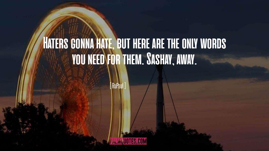Haters Gonna Hate quotes by RuPaul