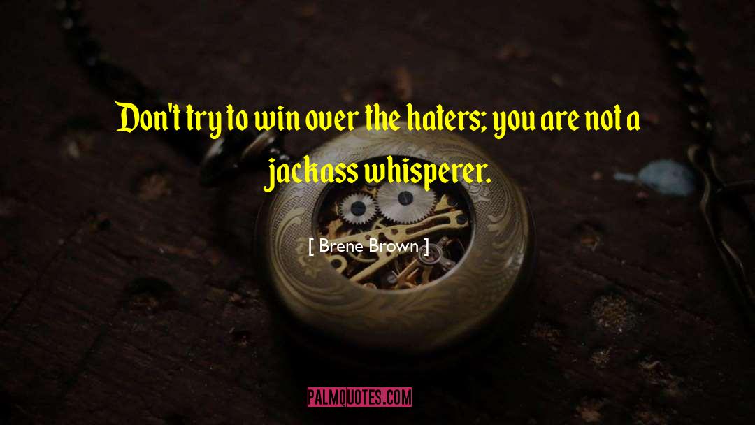 Haters Sucessful quotes by Brene Brown