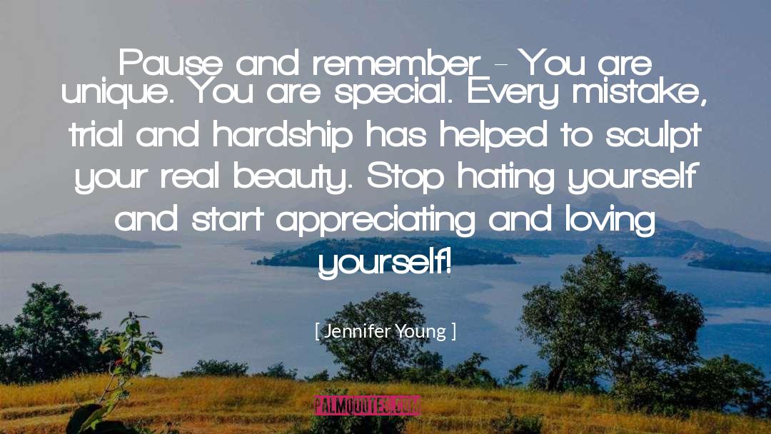 Hating Yourself quotes by Jennifer Young