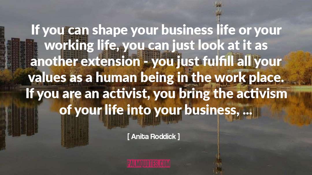 Hatred Into Love quotes by Anita Roddick