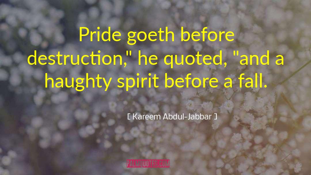 Haughty quotes by Kareem Abdul-Jabbar