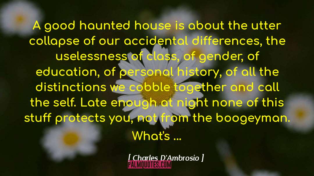 Haunted House quotes by Charles D'Ambrosio