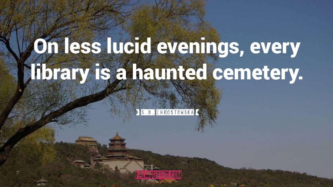 Haunted quotes by S.D. Chrostowska