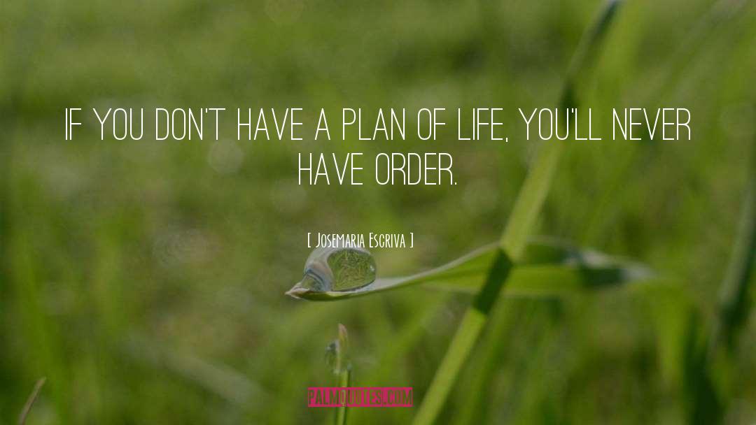 Have A Plan quotes by Josemaria Escriva