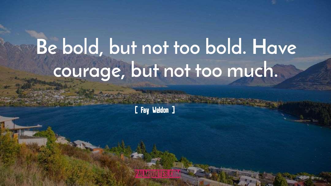 Have Courage quotes by Fay Weldon