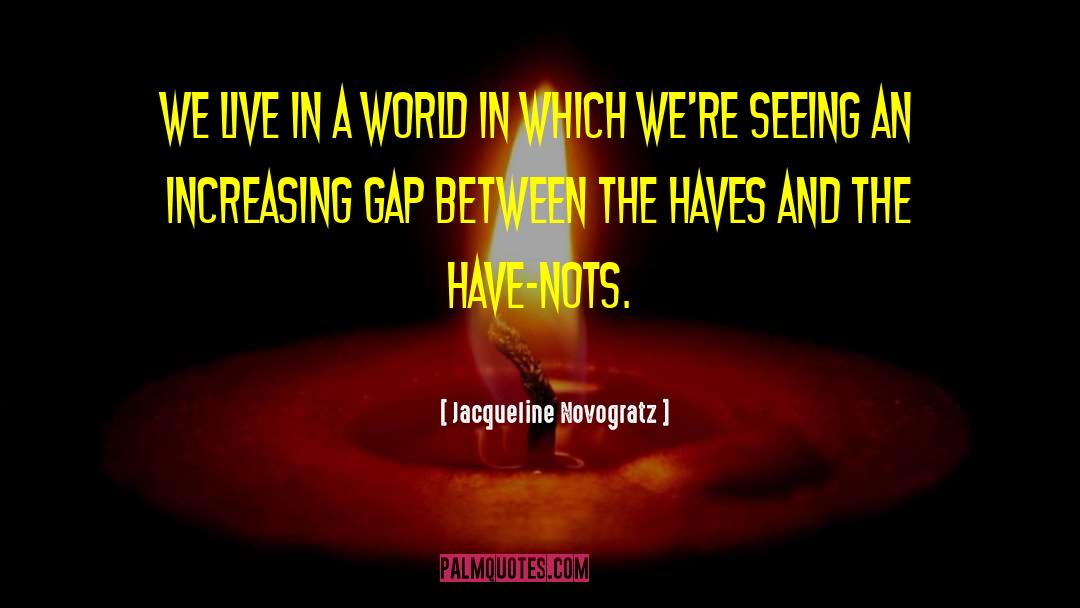 Haves quotes by Jacqueline Novogratz