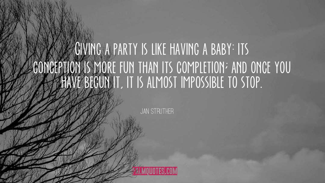 Having A Baby quotes by Jan Struther