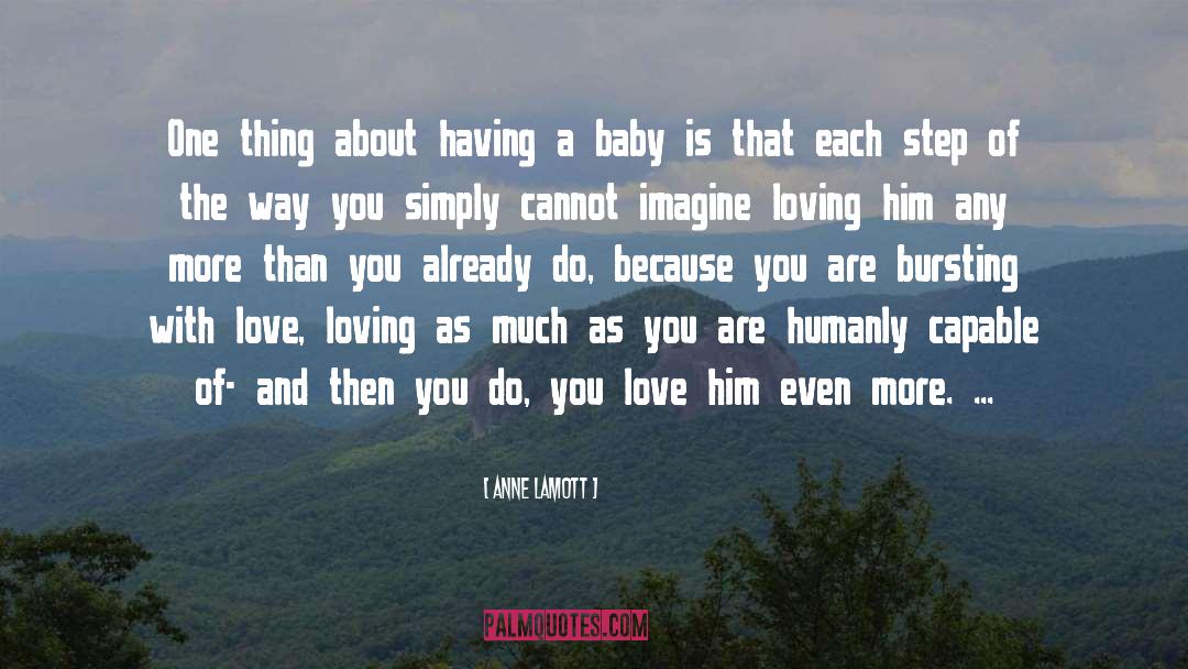 Having A Baby quotes by Anne Lamott