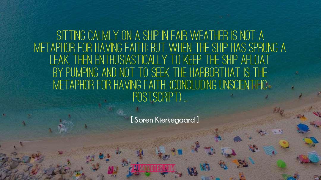 Having Faith quotes by Soren Kierkegaard