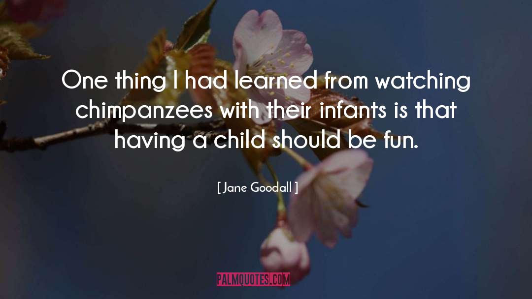 Having Fun With Someone quotes by Jane Goodall