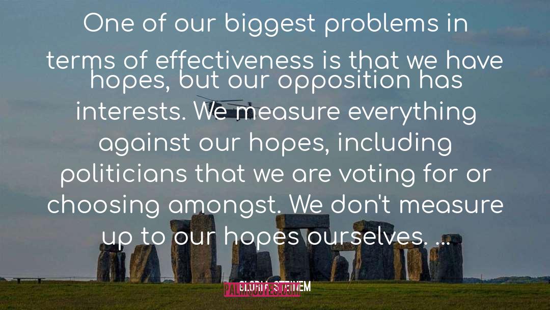 Having Hope quotes by Gloria Steinem