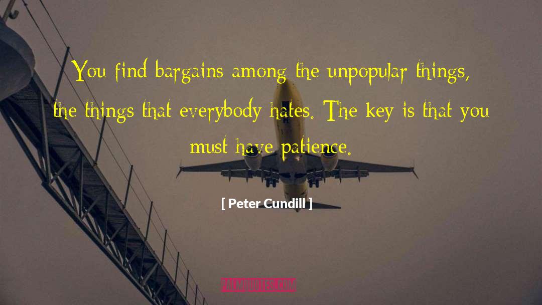 Having Patience quotes by Peter Cundill