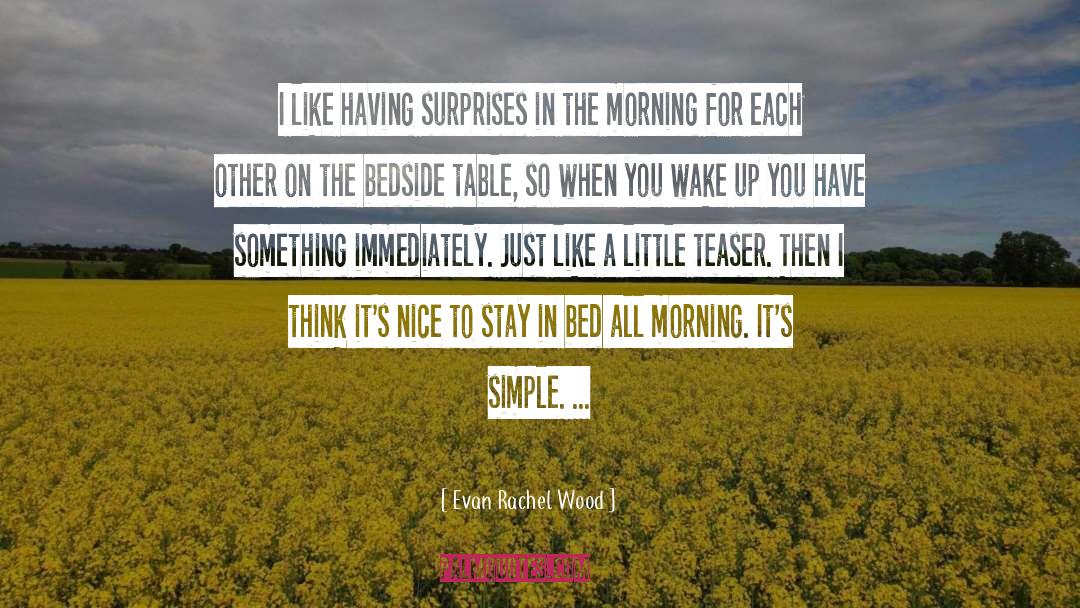 Having Simple Beauty quotes by Evan Rachel Wood