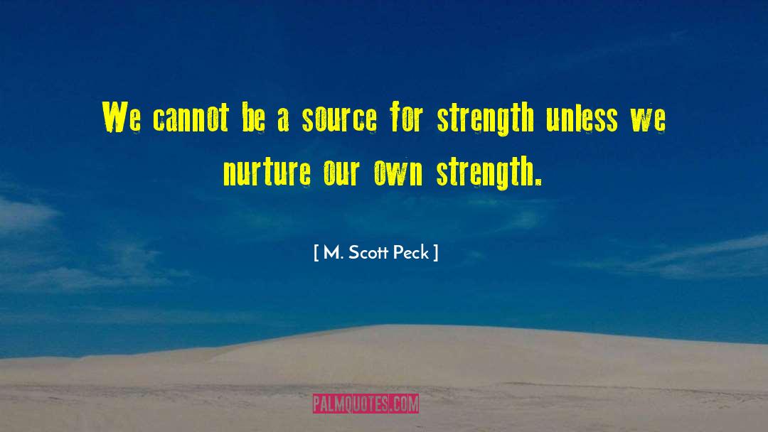 Having Strength quotes by M. Scott Peck