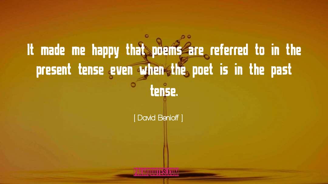 Hawaiian Poet quotes by David Benioff