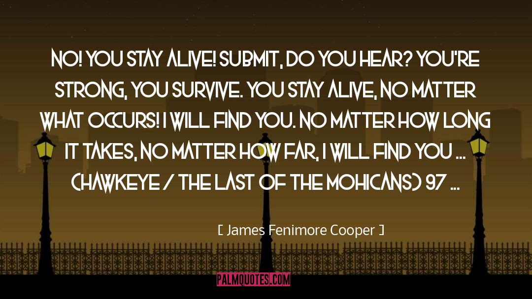 Hawkeye Mvc3 quotes by James Fenimore Cooper