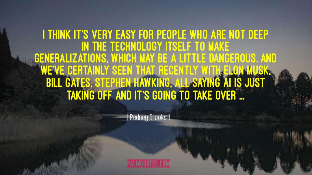 Hawking quotes by Rodney Brooks