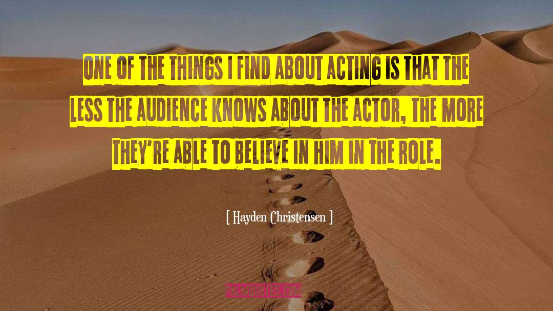 Hayden Christensen Movie quotes by Hayden Christensen