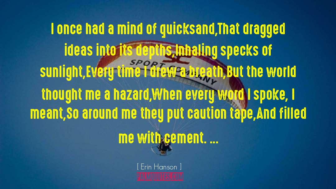 Hazard Reporting quotes by Erin Hanson