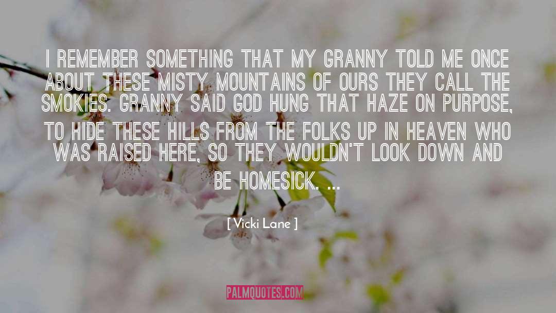 Haze quotes by Vicki Lane
