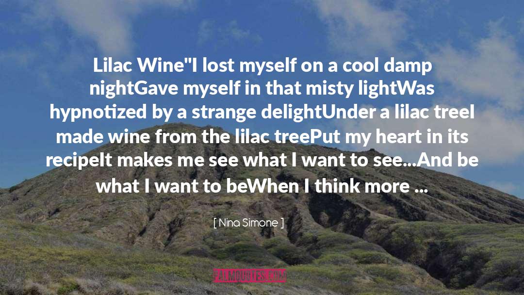 Hazy quotes by Nina Simone