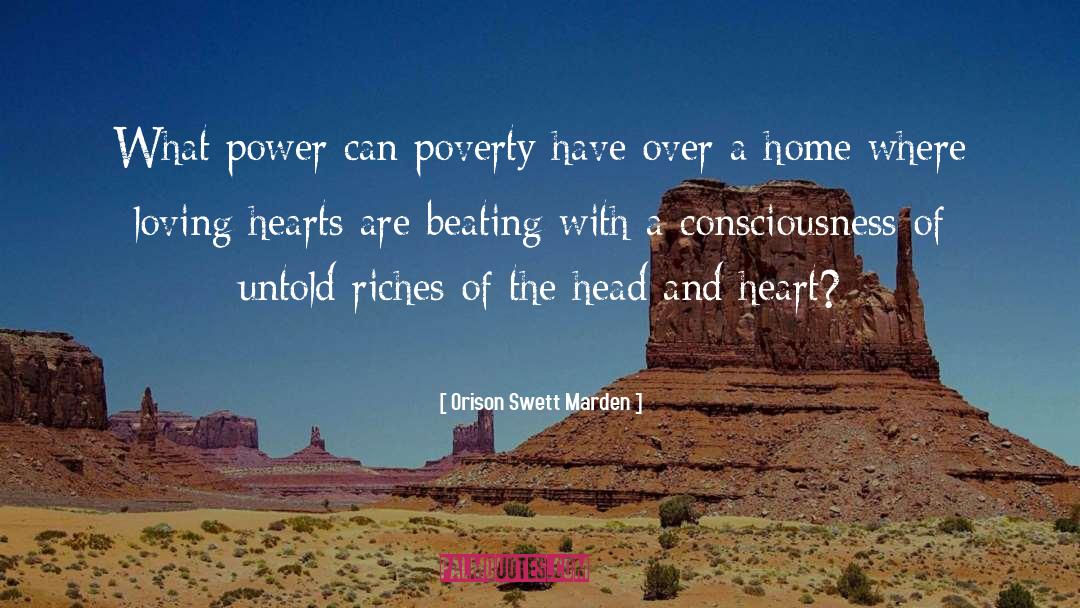 Head And Heart quotes by Orison Swett Marden