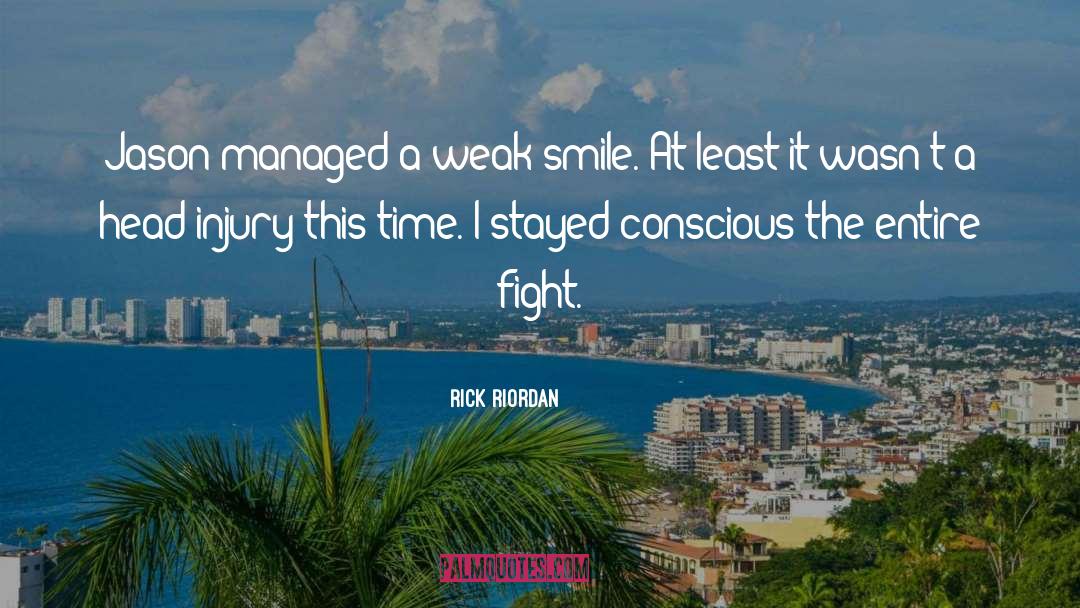 Head Injury quotes by Rick Riordan