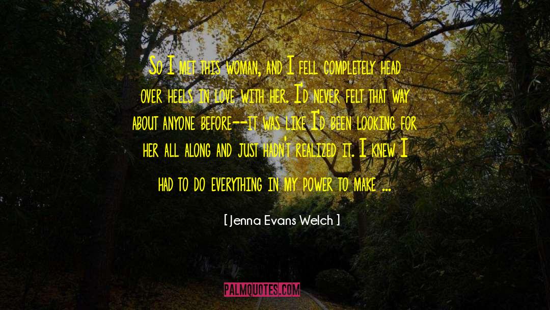 Head Over Heels For The Boss quotes by Jenna Evans Welch