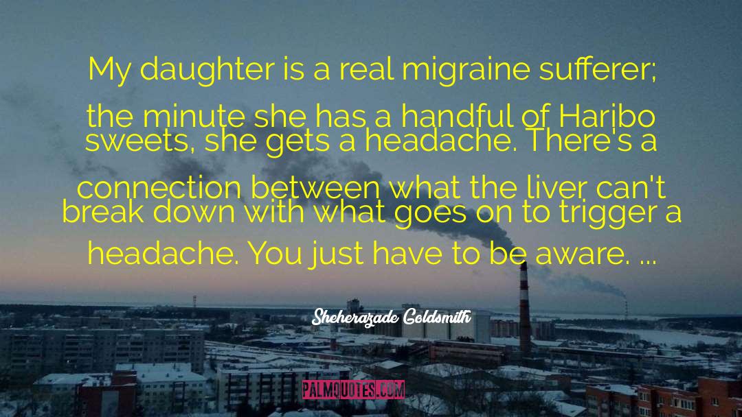 Headache quotes by Sheherazade Goldsmith