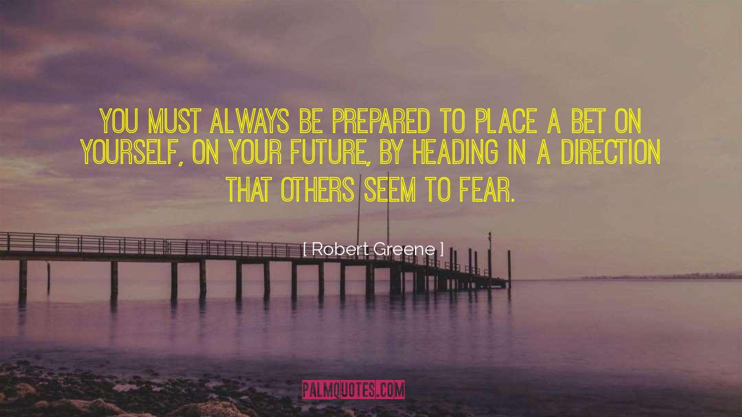 Headings quotes by Robert Greene