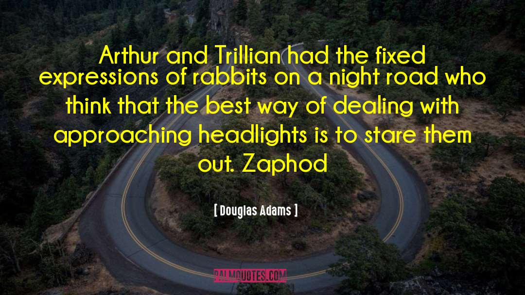 Headlights quotes by Douglas Adams