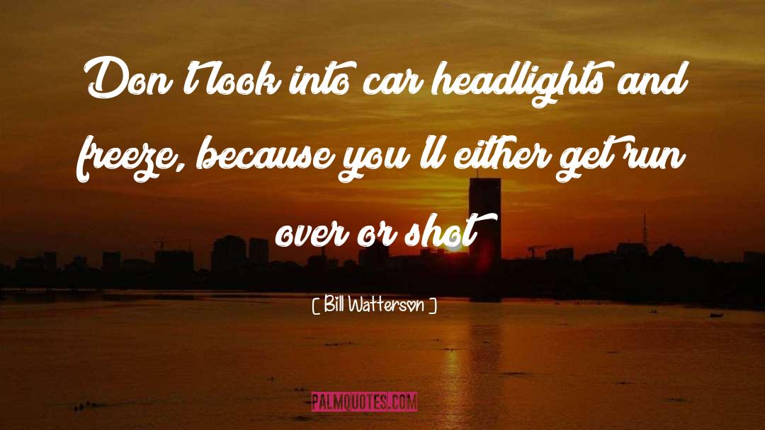 Headlights quotes by Bill Watterson