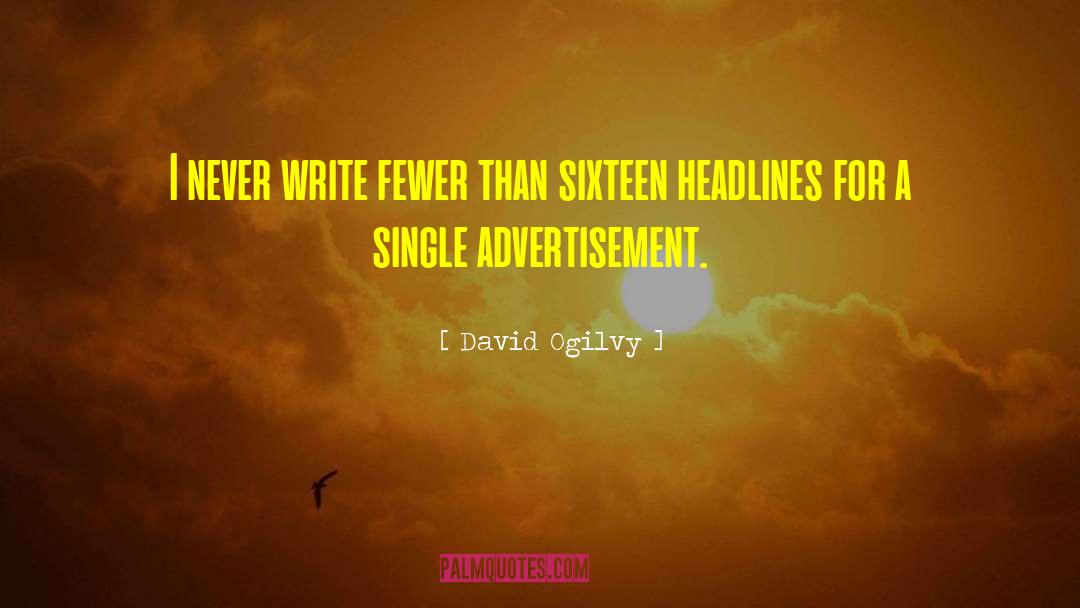 Headlines quotes by David Ogilvy