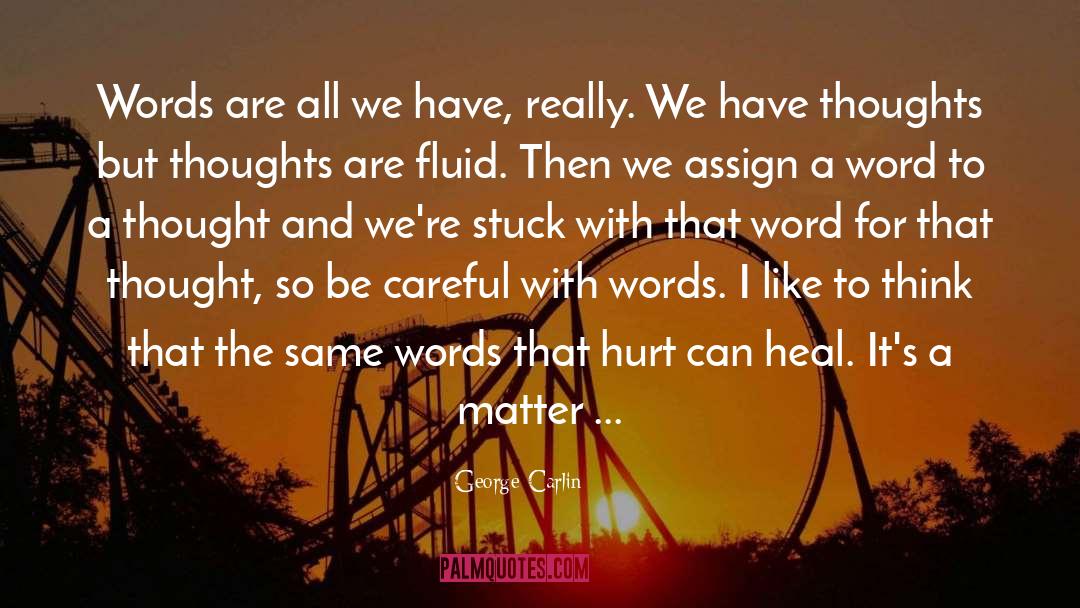 Heal The Hurting quotes by George Carlin