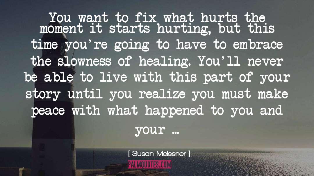Heal The Hurting quotes by Susan Meissner