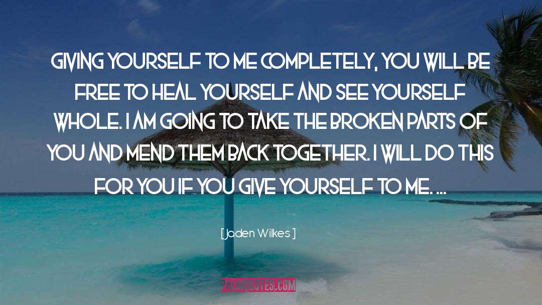 Heal Yourself quotes by Jaden Wilkes