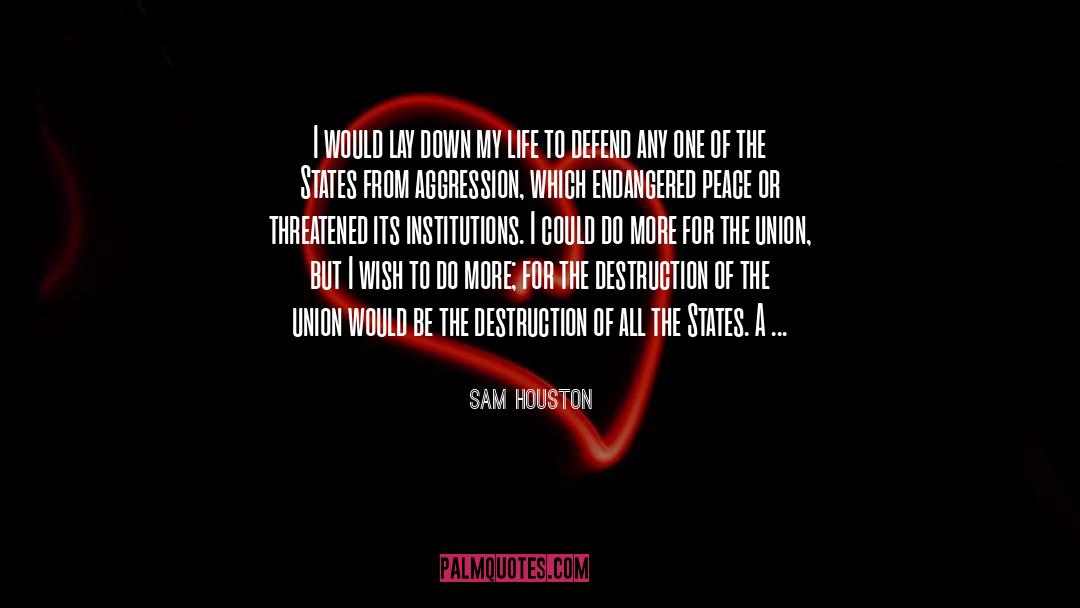 Healed quotes by Sam Houston