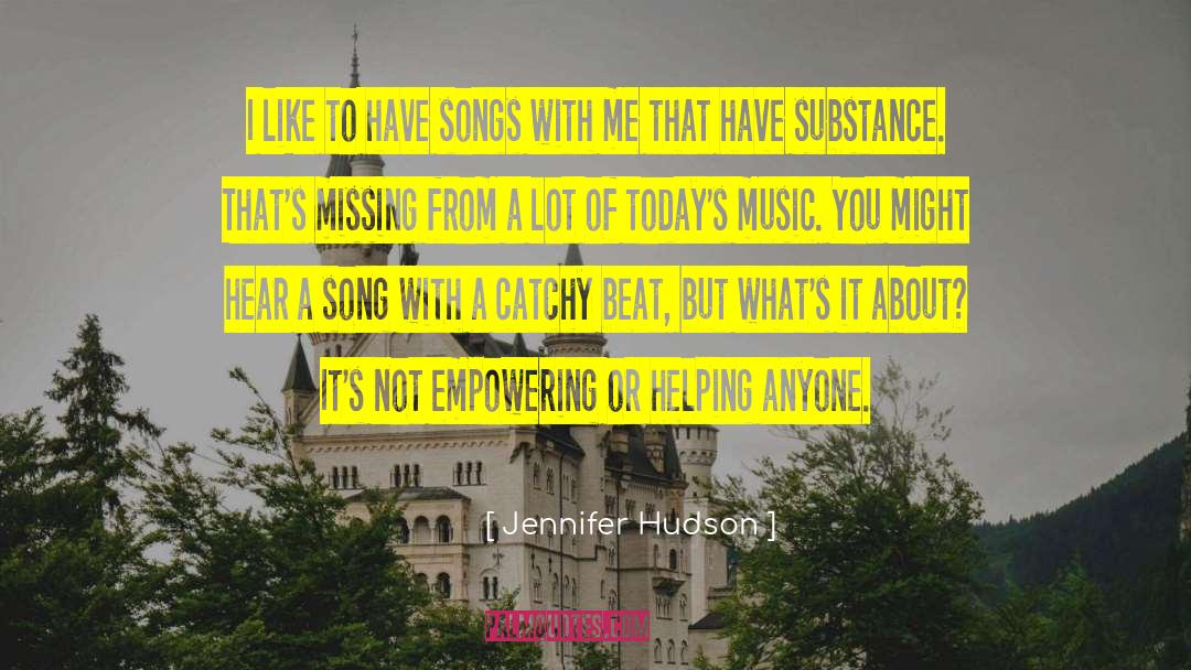 Healing From Music quotes by Jennifer Hudson
