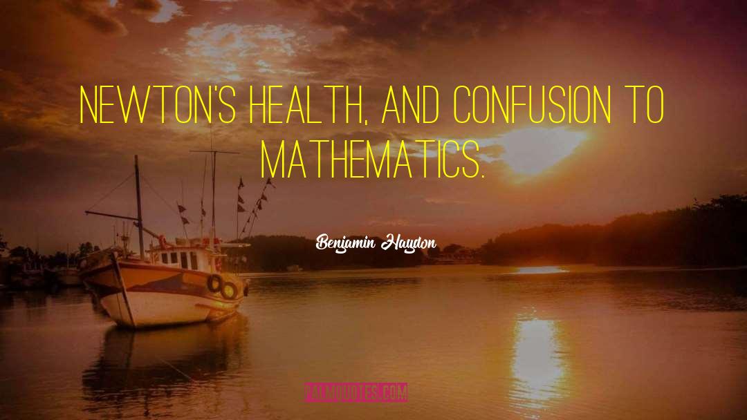 Healing Health quotes by Benjamin Haydon