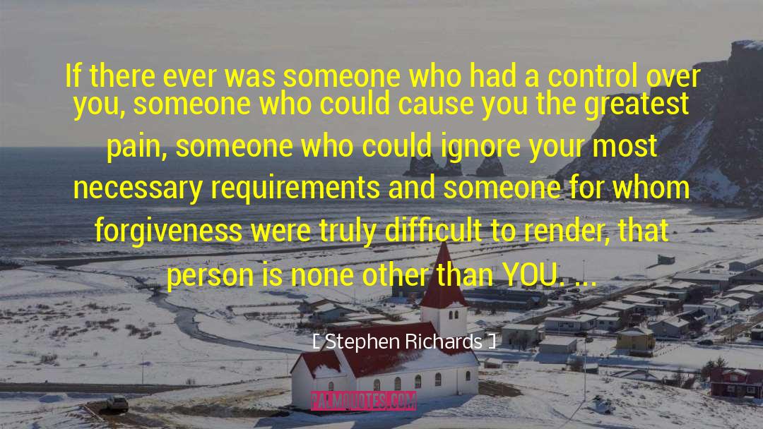 Healing Mechanisam quotes by Stephen Richards