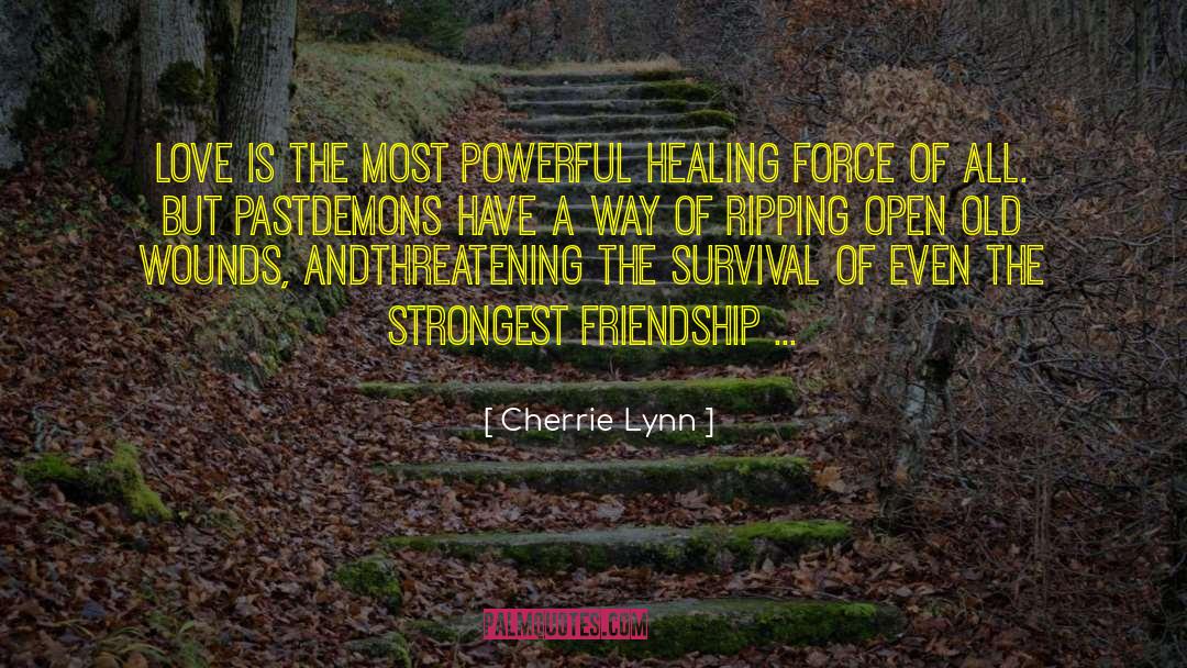 Healing Old Wounds Hurts quotes by Cherrie Lynn